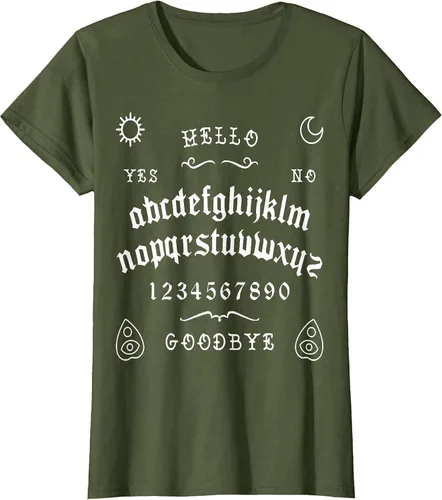 Vista 29 de Camiseta inspirada en la tabla Spirit Board Ouija Asphalt Grey
