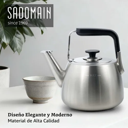 Vista 2 de Hervidor de Té, Hervidor de Té Silbante para Estufa, Tetera de Gran Capacidad Adecuada para Todas las Fuentes de Calor, Tetera Profesional