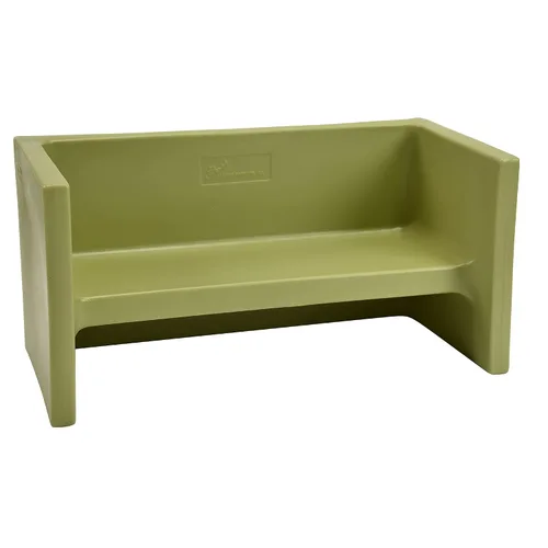 Vista 24 de Children's Factory Adapta-Bench, CF910-029 Azul, asientos flexibles para niños, aulas, muebles preescolares y de guardería, sillas para niños