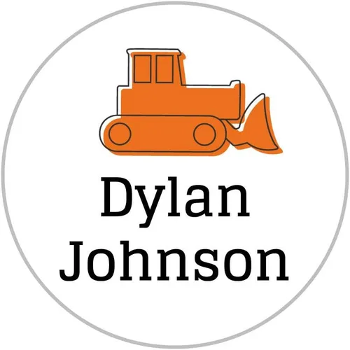Vista 29 de Name Bubbles - Etiquetas circulares personalizadas para ropa infantil (80 etiquetas) - Calcomanías impermeables con nombre personalizadas