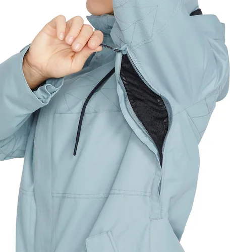 Vista 11 de Volcom Fawn - Chaqueta con capucha para mujer con aislamiento para snowboard y esquí Violeta Violet Ice