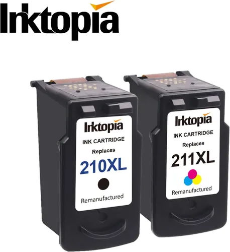 Vista 6 de Remanufacturado cartucho de tinta repuesto para Canon PG 210XL y CL 211XL comptaible con Canon PIXMA IP2700 IP2702 MP240 MP250 MP270 MP280 MP490