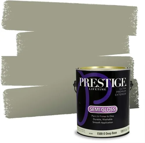 Vista 73 de Prestige Paints - 2 en 1, pintura base y pintura de exterior, E100-N-735BM