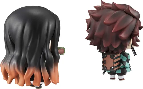 Vista 5 de Chimi Mega Buddy Series! Kimetsu no Yaiba Tanjirou Kamado & Nezuko Nakayoshi Kyoudai Set