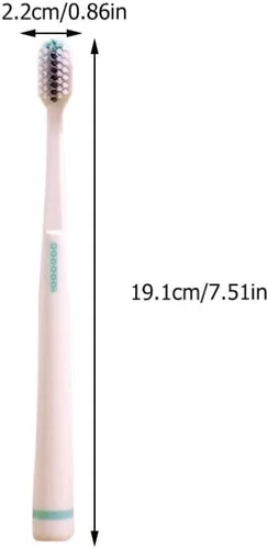 Vista 3 de Cepillos de dientes de viaje, 5 piezas, cepillo de dientes extra para adultos con cerdas micro cepillos de dientes manuales para encías, cepillos