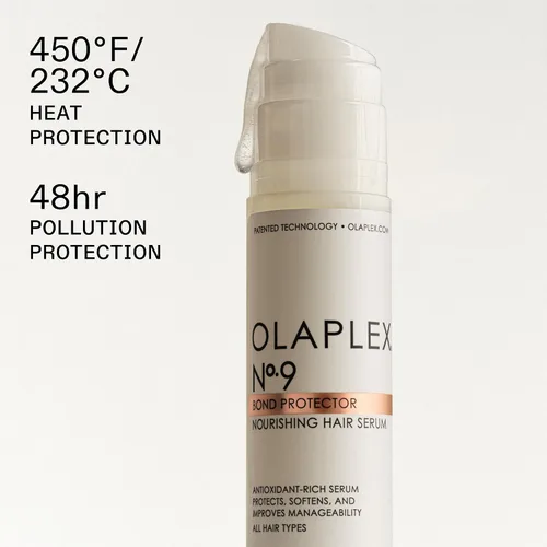 Vista 2 de Olaplex Nº. 9 Bond Protector: Suero nutritivo para el cabello y protector térmico Suaviza, nutre y reduce los enredos y la estática Para