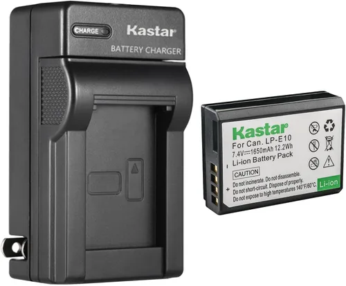 Vista 8 de Kastar - Cargador de batería para Canon LP-E10 LPE10, Canon LC-E10 LC-E10N, Canon EOS Rebel T7, EOS 1100D, EOS 1200D, EOS 1300D, EOS 1500D DSLR