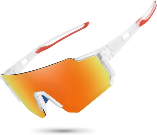 Vista 48 de STORYCOAST Lentes de sol deportivos polarizados para hombres y mujeres, para conducir, pesca, ciclismo, bicicleta de montaña, protección UV400