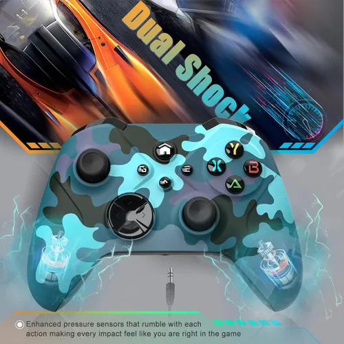 Vista 6 de Gamrombo Wireless Xbox Controller Compatible with Microsoft Xbox one,Xbox One SX,Xbox Series XS,AndroidiOSPC Gamepad Remote with WifiMacro