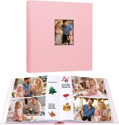 Vista 11 de Aevdor - Álbum de fotos 5x7 con 240 bolsillos y espacio para escribir, álbum de fotos de gran capacidad 5x7 con capacidad para 240 fotos, libro