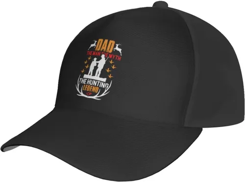 Vista 2 de LIFANGMI Dad The Man The Myth The Hunting Legend Baseball Cap for Men Women Breathable Baseball Caps Casual Outdoor Hat Adjustable Trucker Hats Dad