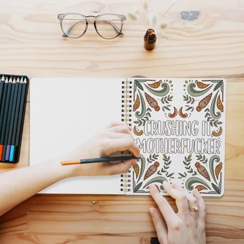 Vista 4 de Hermoso juego de 2 libros para colorear para la relajación de adultos