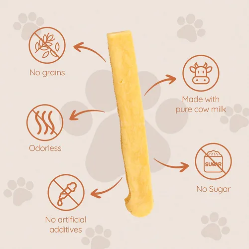 Vista 2 de Wildfang® Yak Chews, XS para perros de menos de 22 libras – Varilla dental para perros, dureza como el queso de yak del Himalaya, palitos de queso