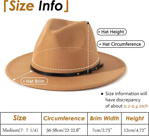 Vista 41 de Lisianthus - Sombrero con cinta con hebilla de ajuste, para mujer, modelo Fedora