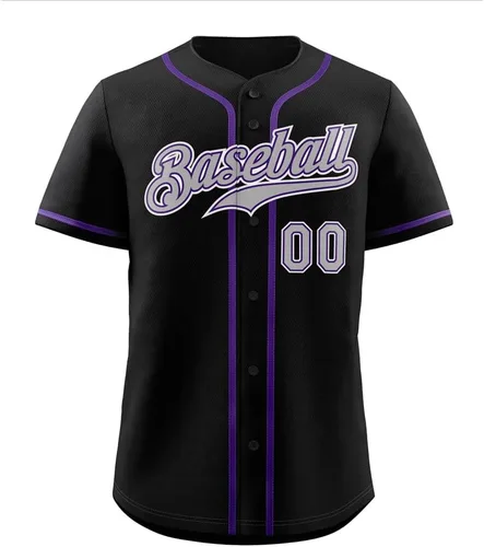 Vista 22 de Camisetas de béisbol personalizadas para hombres, mujeres, niños, camisetas con botones, personalizadas, número de nombre impreso o cosido