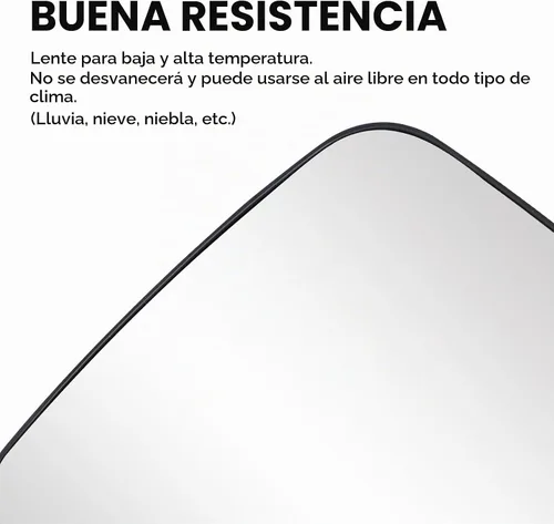 Vista 5 de Espejo Lateral Calentado para Conductor Izquierdo y Pasajero Derecho con Placa de Soporte Compatible con Dodge Ram 1500 2009-2017, Ram 2500
