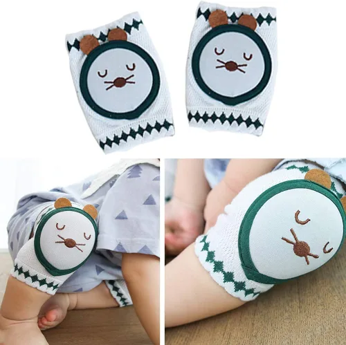 Vista 2 de Angzhili - Rodilleras de bebé para gatear, unisex para bebé que gatea, antideslizante, funda protectora de seguridad