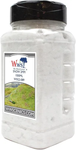 Vista 9 de WWScenics Esparcidor de nieve de 0.079 in 1.06 oz WSG4-082 Material de escenario de modelo realista