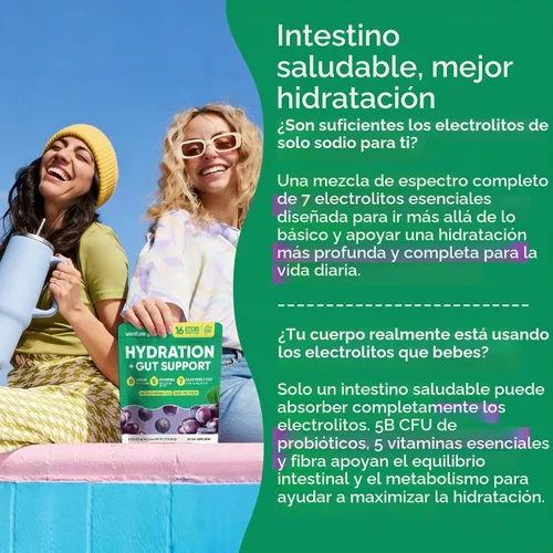 Vista 9 de Venture Pal Paquetes de hidratación sin azúcar + polvo de electrolitos