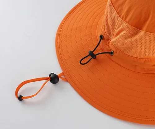 Vista 7 de Home Prefer Sombrero de malla para exteriores UPF50+ Sombrero de pesca de ala ancha con solapa para el cuello