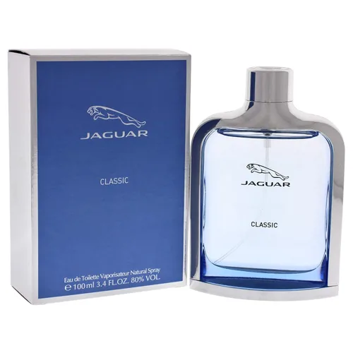 Vista 3 de Jaguar Eau de Toilette en aerosol Classic Blue para hombre, 3.4 onzas