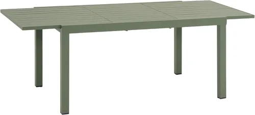 Vista 17 de Soleil Jardin Mesa de Comedor Extensible de Aluminio para Patio, 63" - 105", Mesa Rectangular Ajustable para Interiores y Exteriores con Superficie
