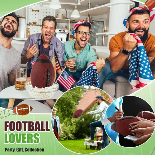 Vista 7 de Jerify Balones de fútbol de cuero compuesto, tamaño oficial, pelota inflable a granel con bomba para interiores y exteriores, regulación de escuela