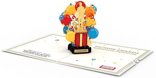Vista 4 de Lovepop Tarjeta emergente de feliz cumpleaños para ella y él – Tarjetas de felicitación de cumpleaños 3D The Office para niños, niñas, hombres