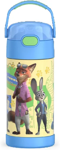 Vista 29 de THERMOS FUNTAINER Botella de agua con pajita, 12 onzas, Avengers