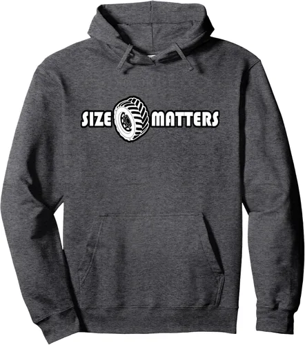 Vista 5 de Size Matters - Sudadera con capucha para neumáticos y autos, Negro