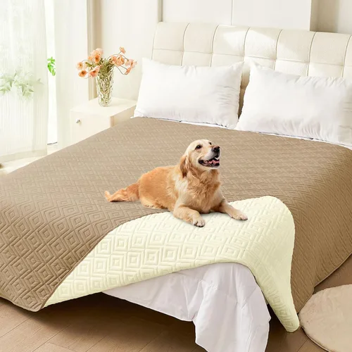 Vista 33 de hyha Manta impermeable para perros, funda suave para cama de perro, mantas para mascotas, funda impermeable para sofá y sillón para perros lavable