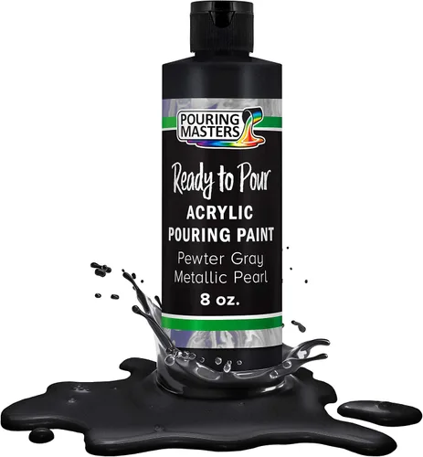 Vista 23 de Pouring Masters - Pintura acrílica premezclada de 8 onzas líquidas listas para verter, oro de 24 quilates, suministros de arte fluido para lienzo
