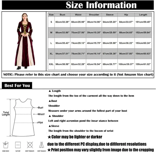 Vista 3 de Vestido de Halloween para mujer, vestido retro de cosplay