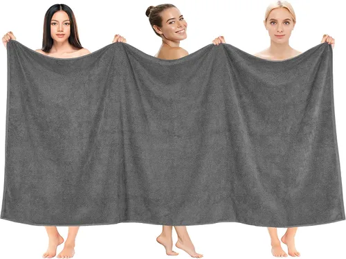 Vista 103 de Cotton Paradise Juego de 6 toallas, 100% algodón suave y absorbente turco para baño, 2 toallas de baño, 2 toallas de mano, 2 toallitas, juego