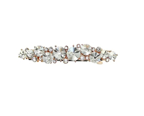 Vista 12 de Faship AB Premium Rhinestone Crystal Floral Pequeño Pasador De Pelo Clip