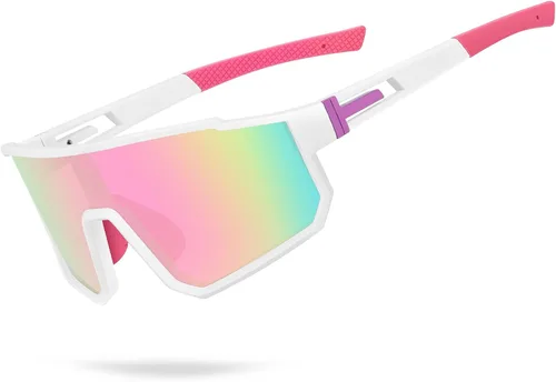 Vista 18 de Gafas de sol deportivas para niños, polarizadas, con protección UV400, para niños y niñas, para béisbol, softbol, ciclismo