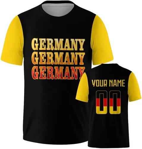 Vista 35 de Camisetas de fútbol nacionales personalizadas 2024 con diseño de fuentes, ropa personalizada con tus números de nombre para hombres, mujeres