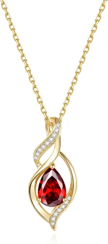 Vista 13 de FANCIME Collar de piedra natal para mujer, regalo de cumpleaños para ella 10 - Ópalo