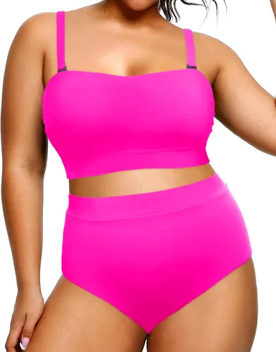 Vista 4 de Tempt Me Traje de baño de dos piezas para mujer de talle alto