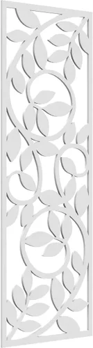 Vista 15 de 9 3/8"W x 24 3/8"H x 1/4"T Utica Decorativo Fretwork Madera Paneles de Pared, Abedul