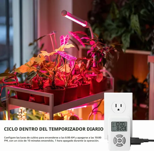 Vista 5 de BN-LINK - Temporizador de salida digital con ciclo de repetición de intervalos en interiores, temporizadores de salida programables de 24 horas