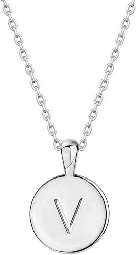 Vista 66 de PAVOI - Collar con dije de letra inicial chapado en oro de 14 quilates para mujer Collar con inicial alfabética de oro