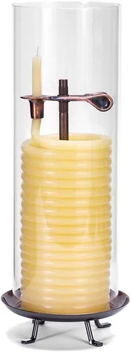 Vista 17 de Candle by the Hour Recambio de vela de citronela de 80 horas, cera de abeja natural ecológica con mecha de algodón, amarillo
