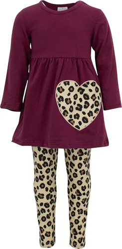 Vista 5 de Unique Baby Conjunto de 3 piezas a juego para niñas para cada conjunto de leggings navideños
