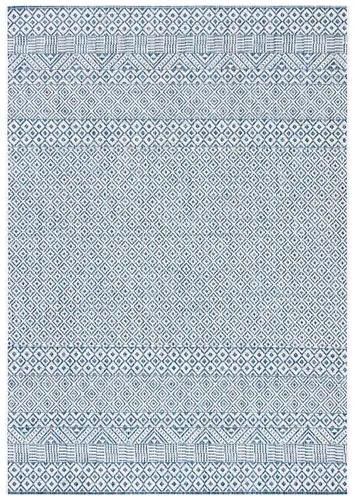 Vista 22 de SAFAVIEH Alfombra lavable al aire libre, colección Courtyard - 2'3" x 5', gris y negro, no desprende pelusa y fácil limpieza, ideal para patio