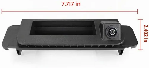 Vista 3 de Vlicevrn CCD Cámara de visión trasera para automóvil con mango de maletero con lente de ojo de pez, visión nocturna, cámara de estacionamiento