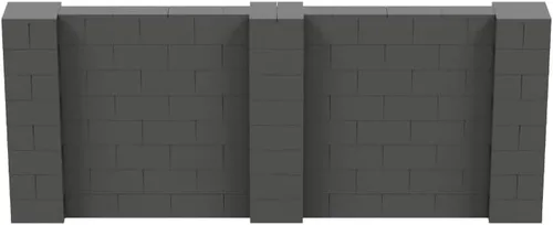Vista 9 de EverBlock Kit de pared de 5 x 4 pies Bloques de construcción modulares Sistema de pared para edificios, pantallas y estructuras Divisor