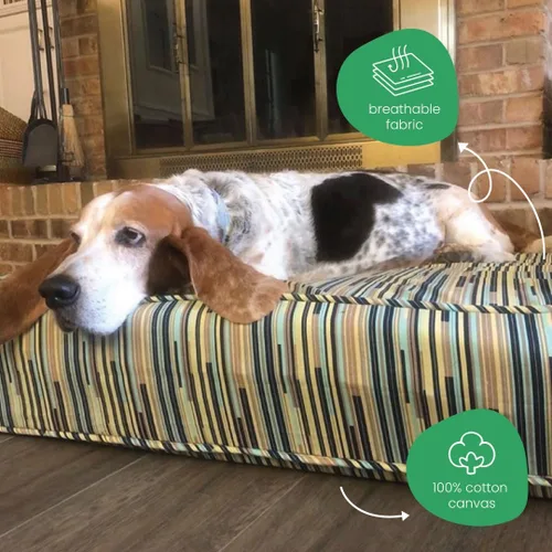 Vista 4 de Molly mutt - Cubierta de edredón para cama de perro, 100 % algodón, duradera, lavable, Petite