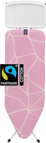 Vista 10 de Brabantia Tabla de planchar cómoda con soporte para plancha de vapor sólido Mediano (talla B) Funda gris mezclilla de comercio justo Altura