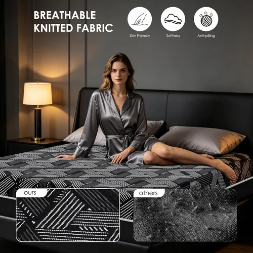 Vista 4 de Colchón individual de 6 pulgadas para niños, colchón de espuma viscoelástica de gel individual en una caja, con sueño refrescante y alivio